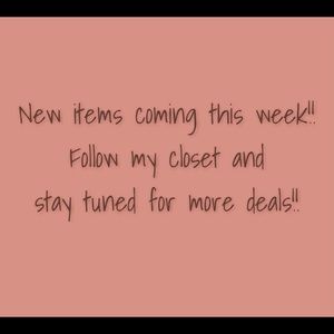 New items coming this week!!